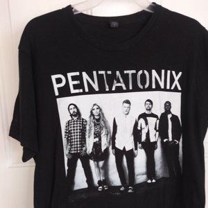 Pentatonix PTX Pop A Cappella Group Black T-Shirt Tour 2015 Size M